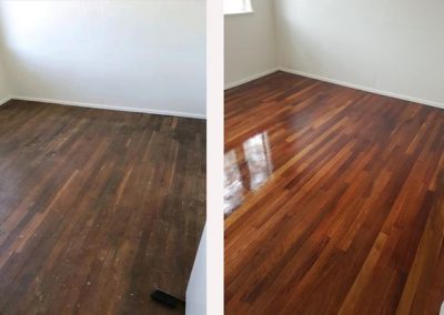 before and after floor sanding gold coast QLD