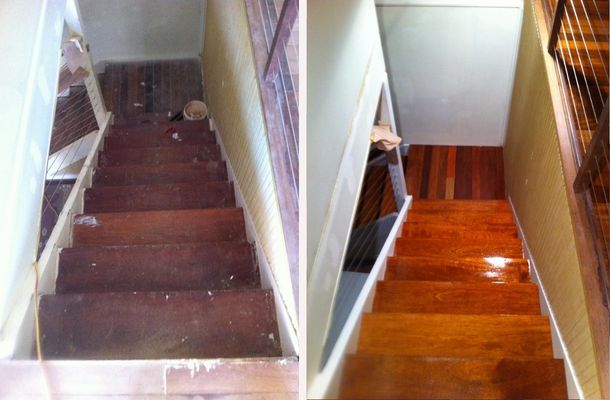 gold coast floor sanding before and after pics