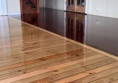 gloss timber floor polishing Gold Coast